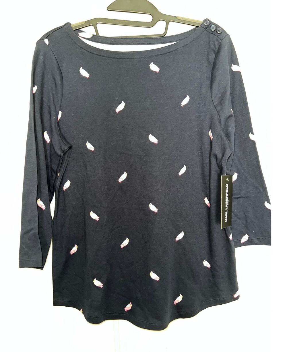 Karl Lagerfeld Knit top NWT MSRP $59 Medium (B20400)